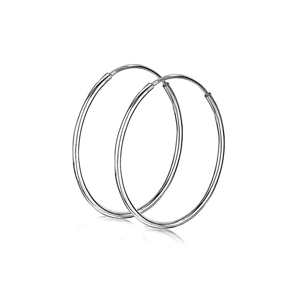 Jewelry - Sterling Silver 30mm Endless Hoop Earrings